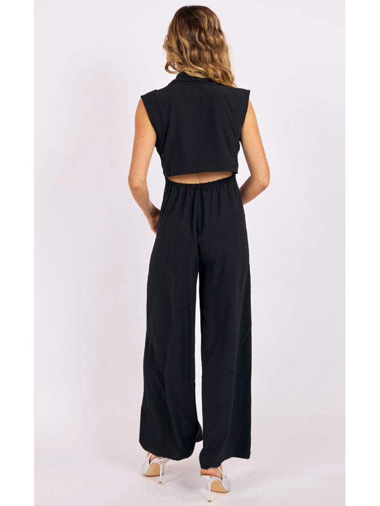 Sage The Label Cut Out Back Jumpsuit