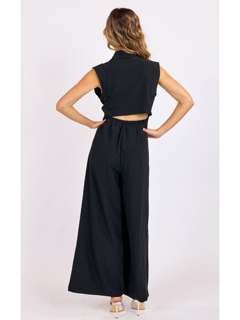 Sage The Label Cut Out Back Jumpsuit
