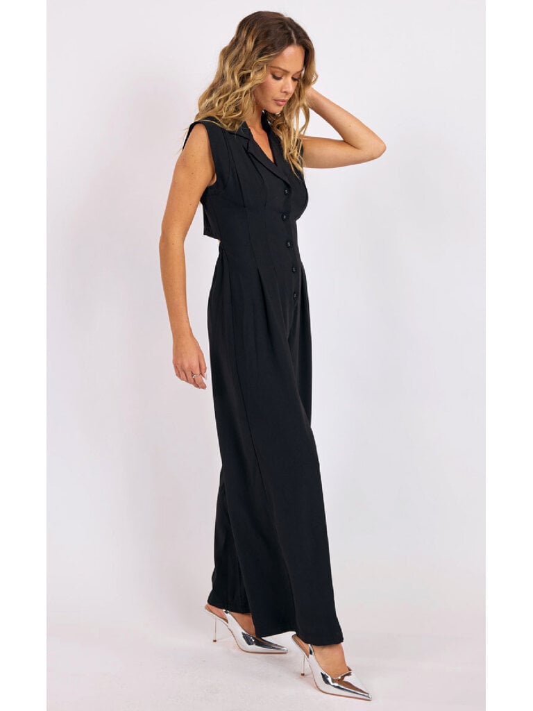 Sage The Label Cut Out Back Jumpsuit