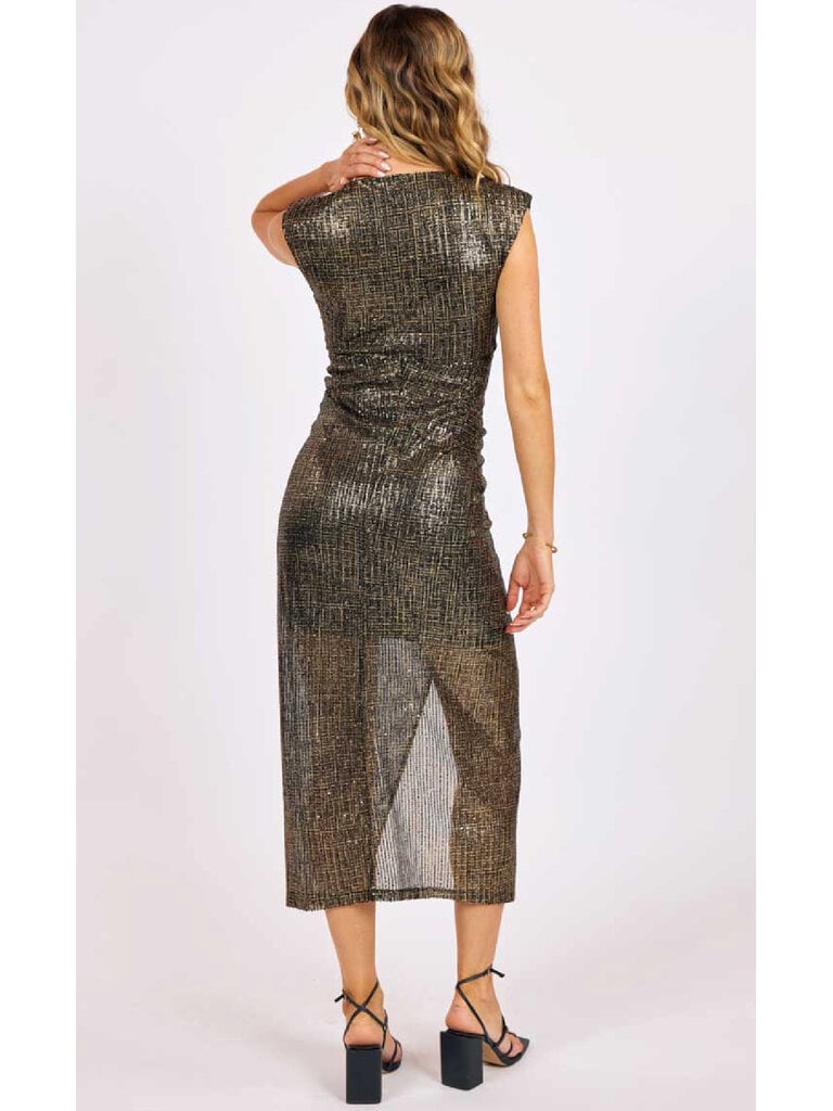 Sage The Label Gold Foil Dress