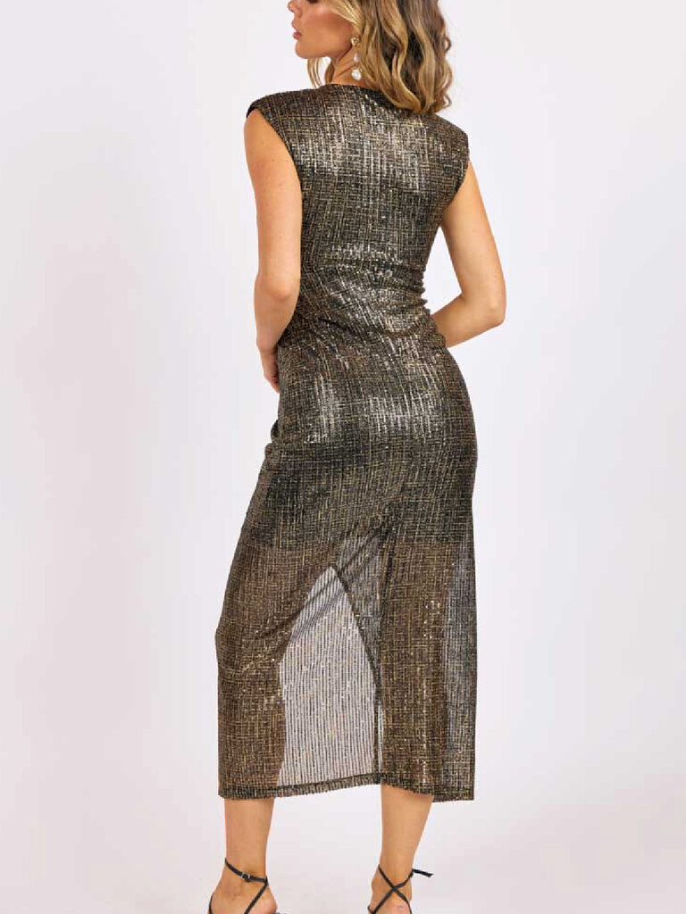 Sage The Label Gold Foil Dress