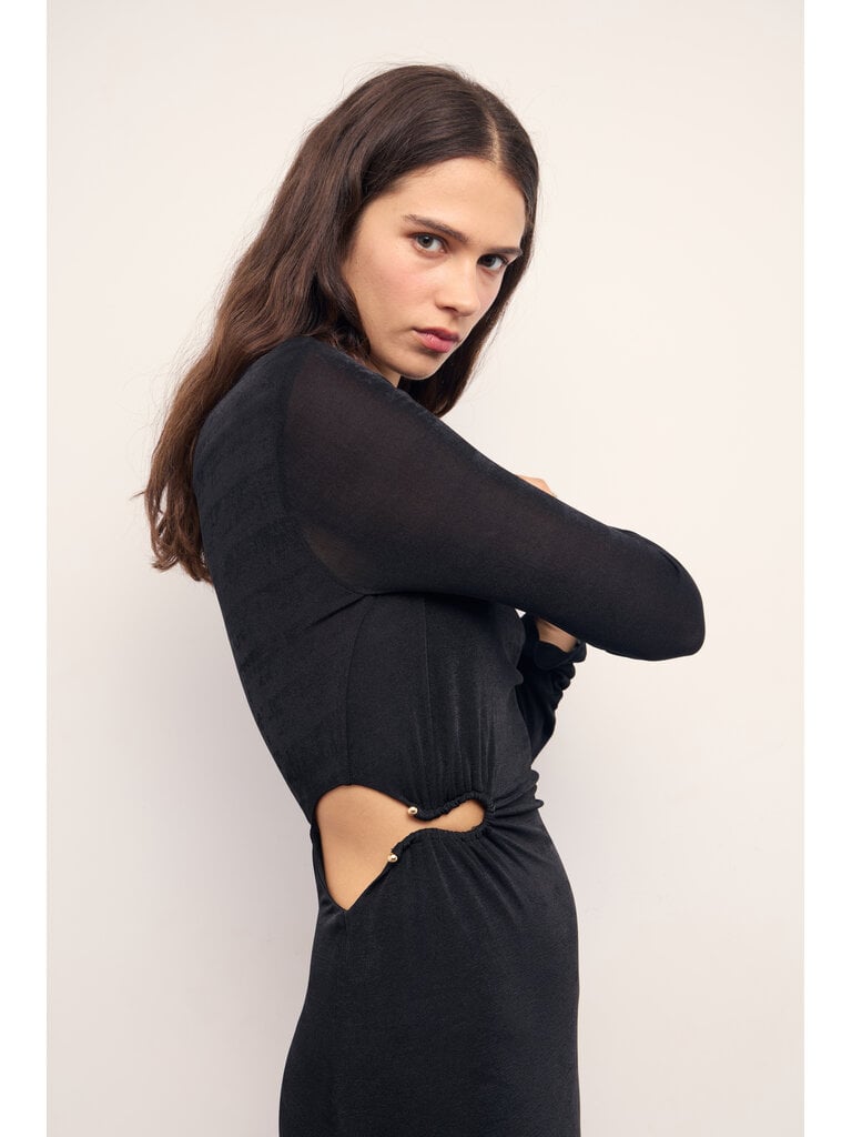 Mink Pink Side Cut Lurex Dress