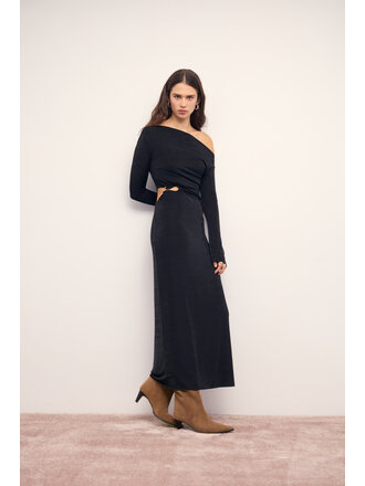Mink Pink Side Cut Lurex Dress
