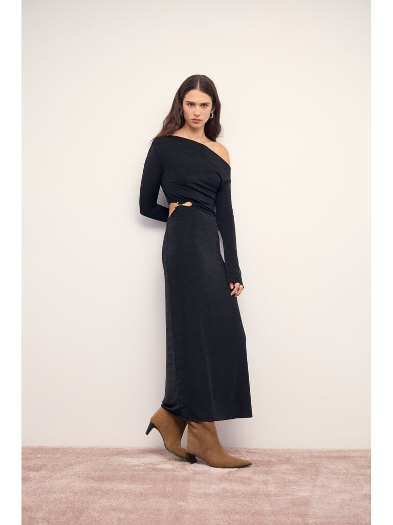 Mink Pink Side Cut Lurex Dress