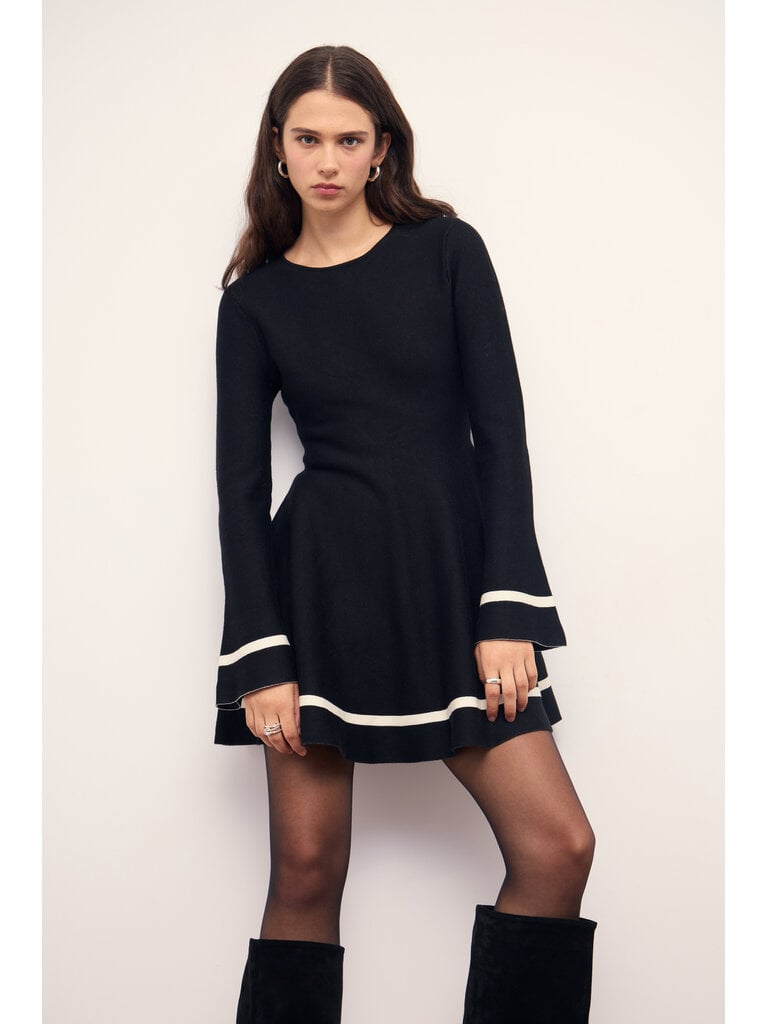 Mink Pink Knit Peplum Dress