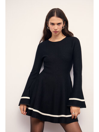 Mink Pink Knit Peplum Dress