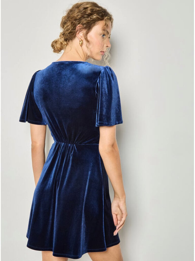 Apricot Velvet Blue Mini