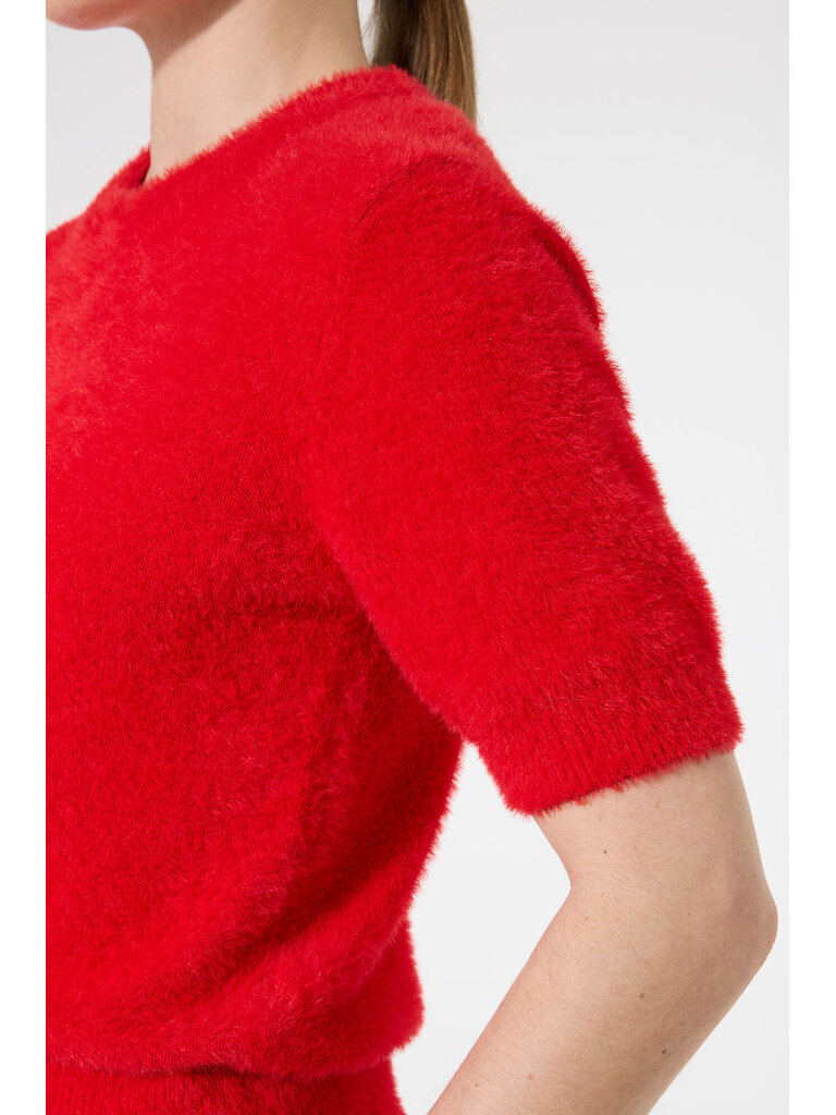 Garcia Fuzzy Red Pullover
