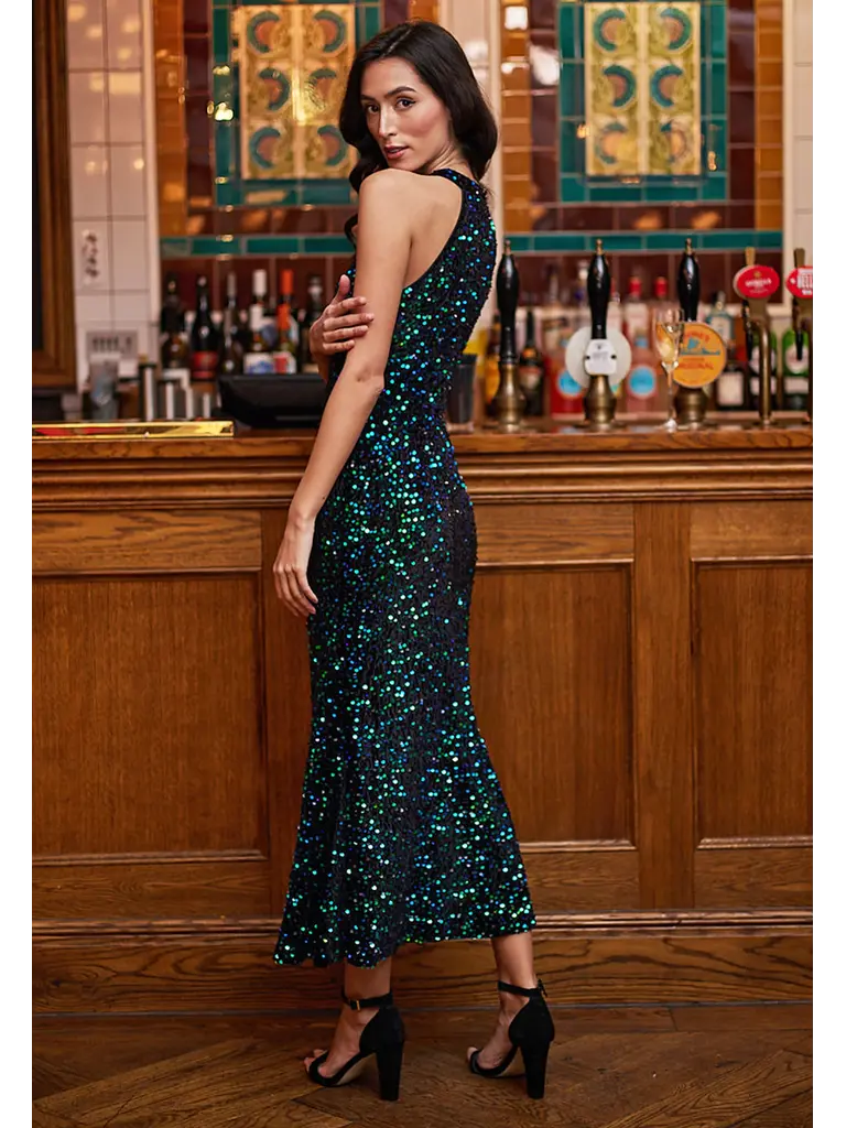 Angel Eyes Mermaid Sequin Dress