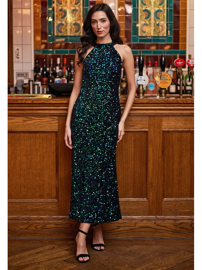 Angel Eyes Mermaid Sequin Dress