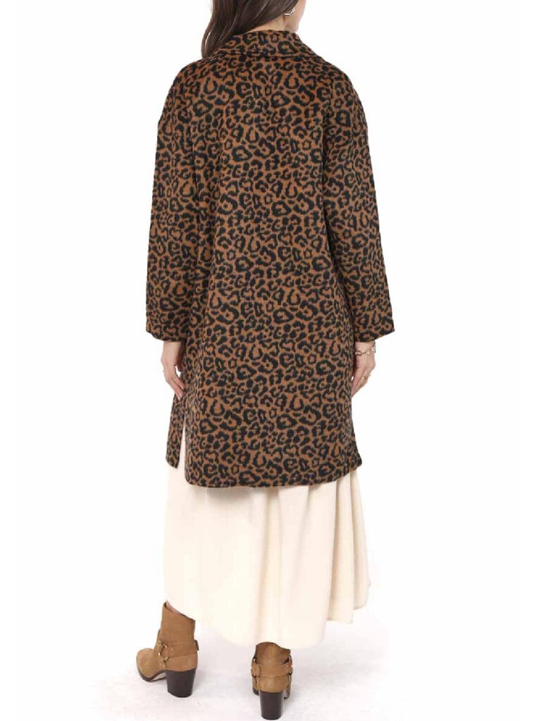 Sadie & Sage Leopard Car Coat