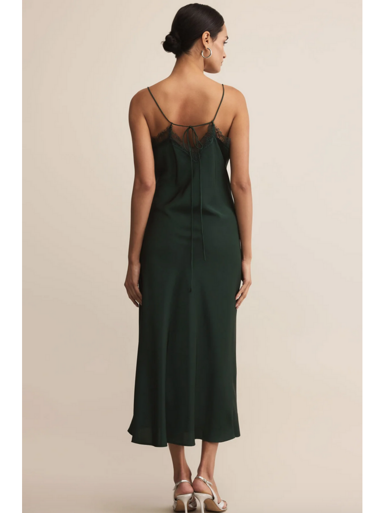 Z Supply Green Lace Slip Dress