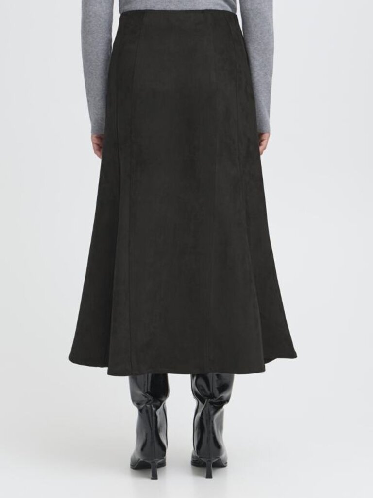 ICHI Sueded Midi Skirt
