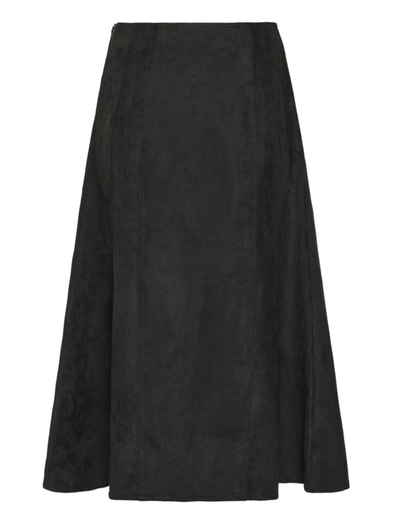ICHI Sueded Midi Skirt