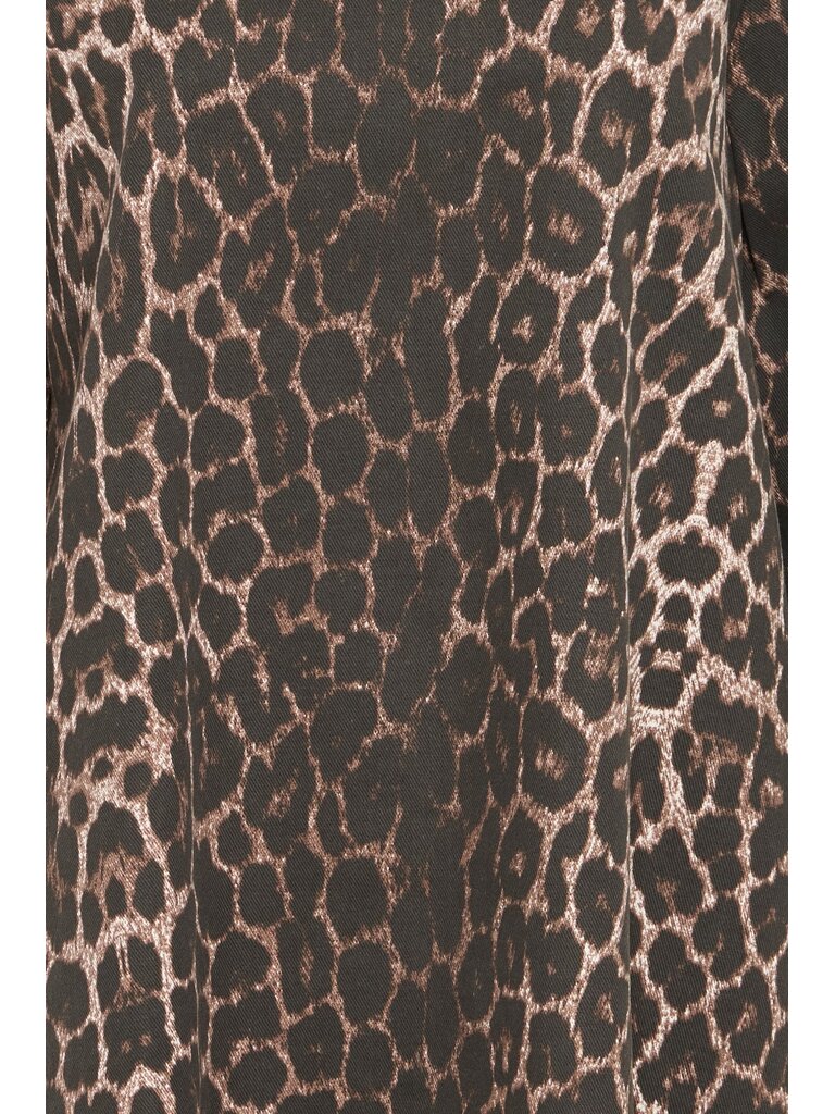 B. Young Leopard Denim Dress