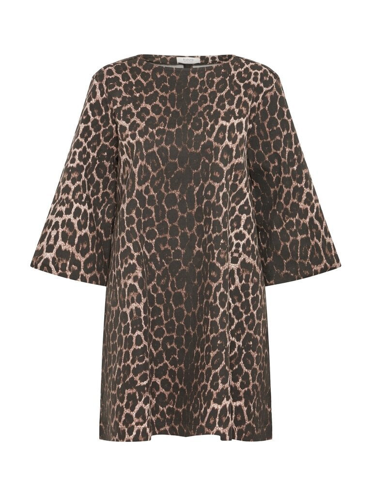 B. Young Leopard Denim Dress