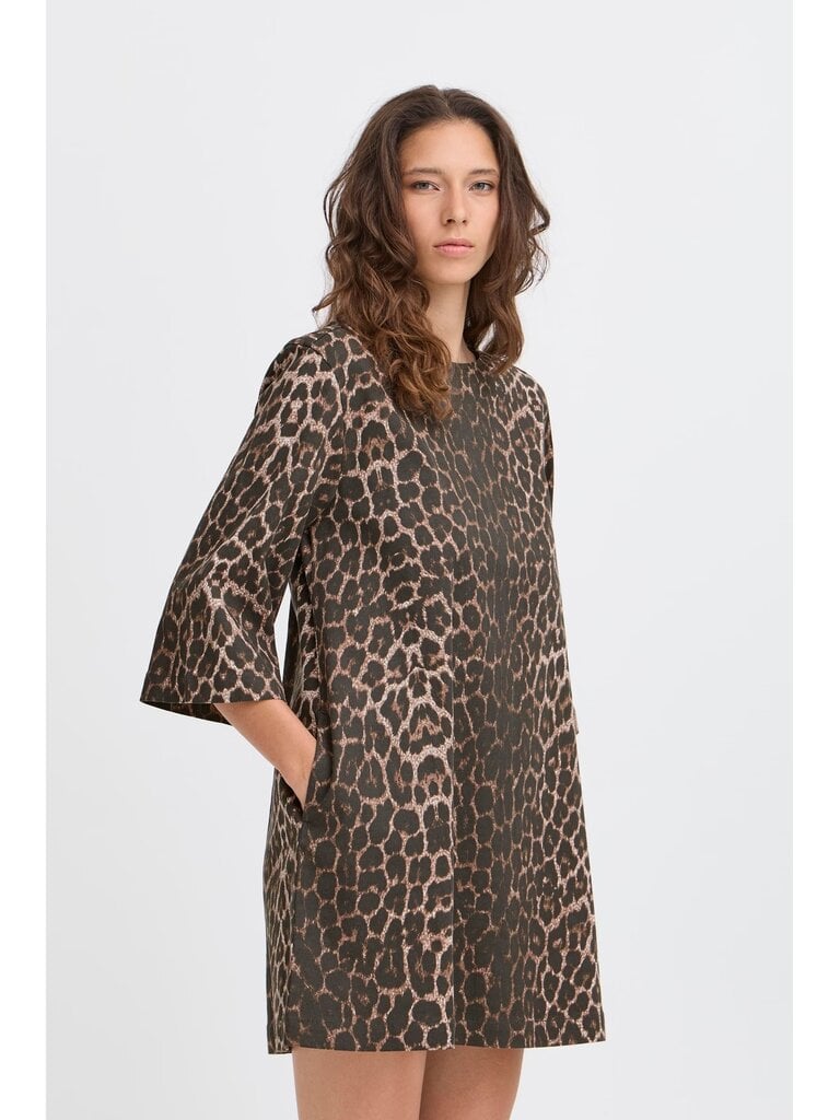 B. Young Leopard Denim Dress
