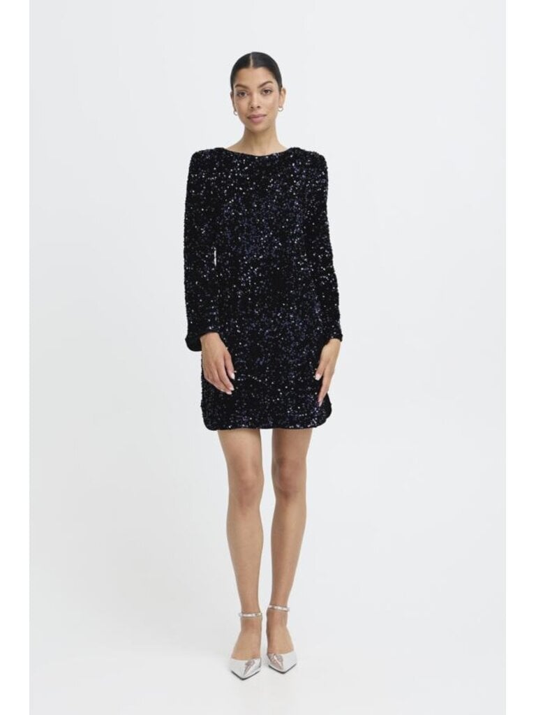 B. Young Blue Bow Sequin Mini