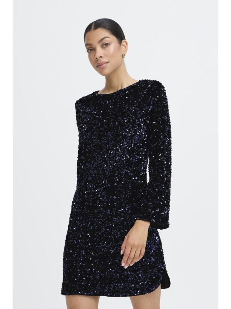 B. Young Blue Bow Sequin Mini