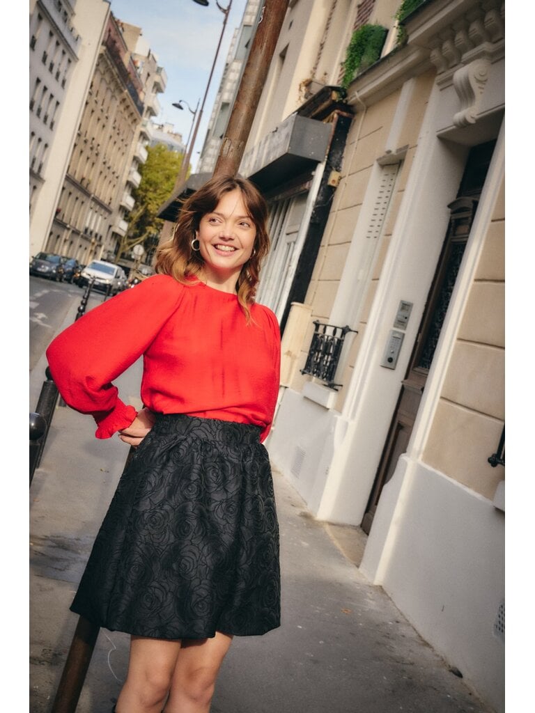 ICHI Rosette Mini Skirt