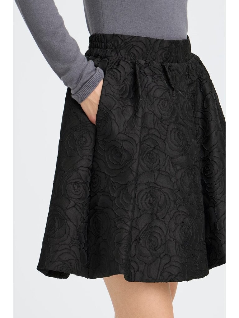 ICHI Rosette Mini Skirt