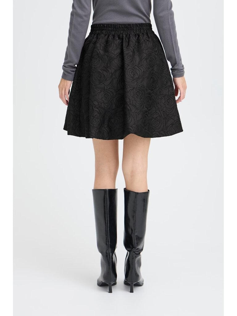 ICHI Rosette Mini Skirt