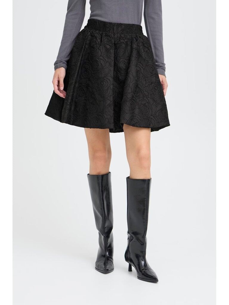 ICHI Rosette Mini Skirt