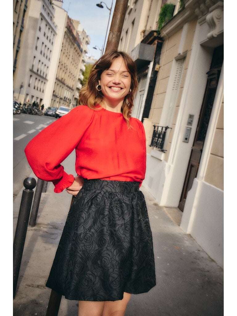 ICHI Rosette Mini Skirt