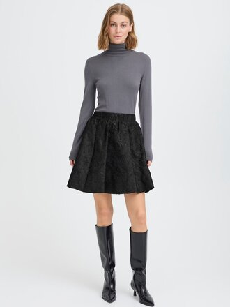 ICHI Rosette Mini Skirt