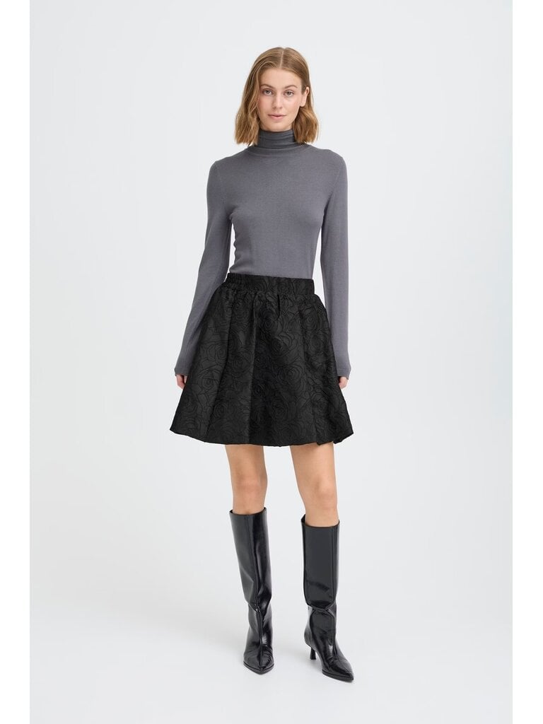 ICHI Rosette Mini Skirt