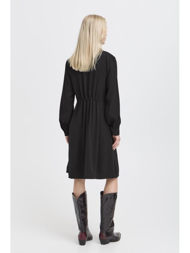 B. Young Zip Front Collar Dress