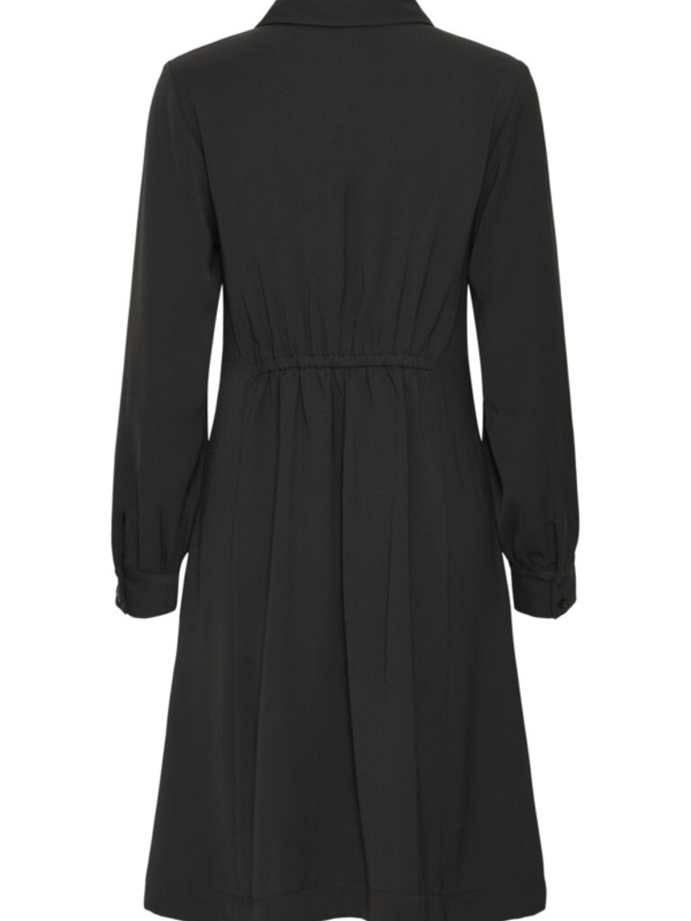 B. Young Zip Front Collar Dress