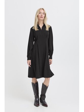 B. Young Zip Front Collar Dress