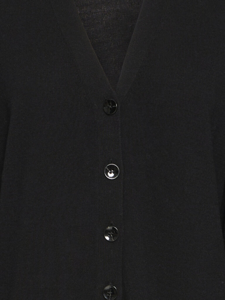 ICHI Thin Knit Long Button Cardi