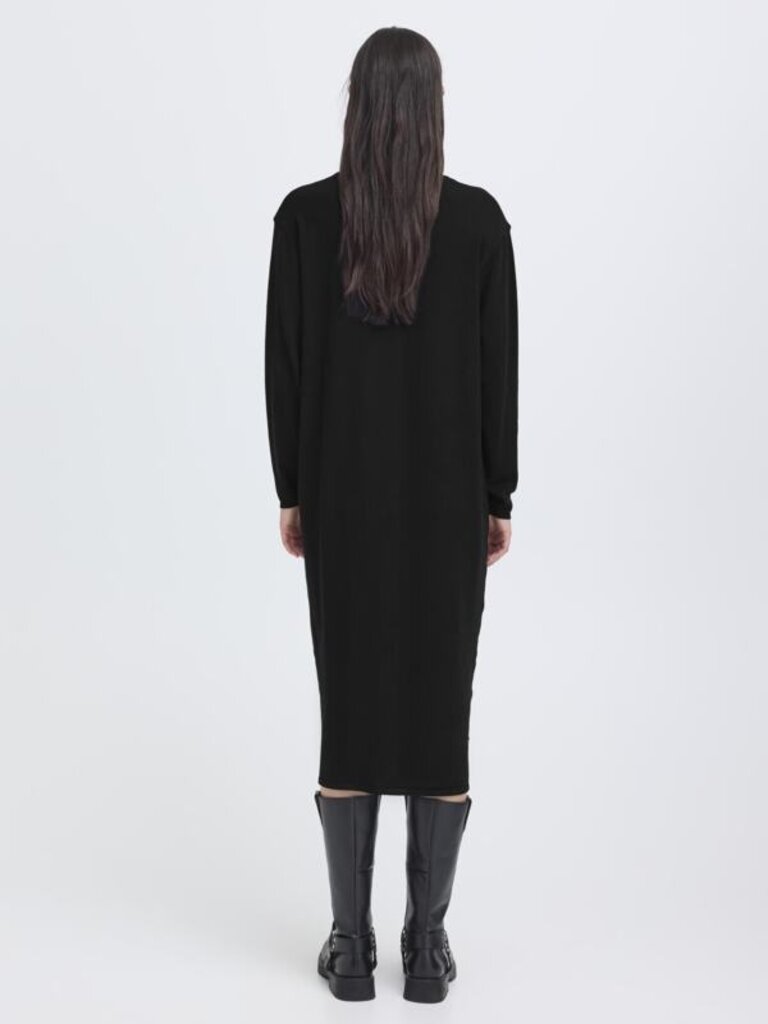 ICHI Thin Knit Long Button Cardi