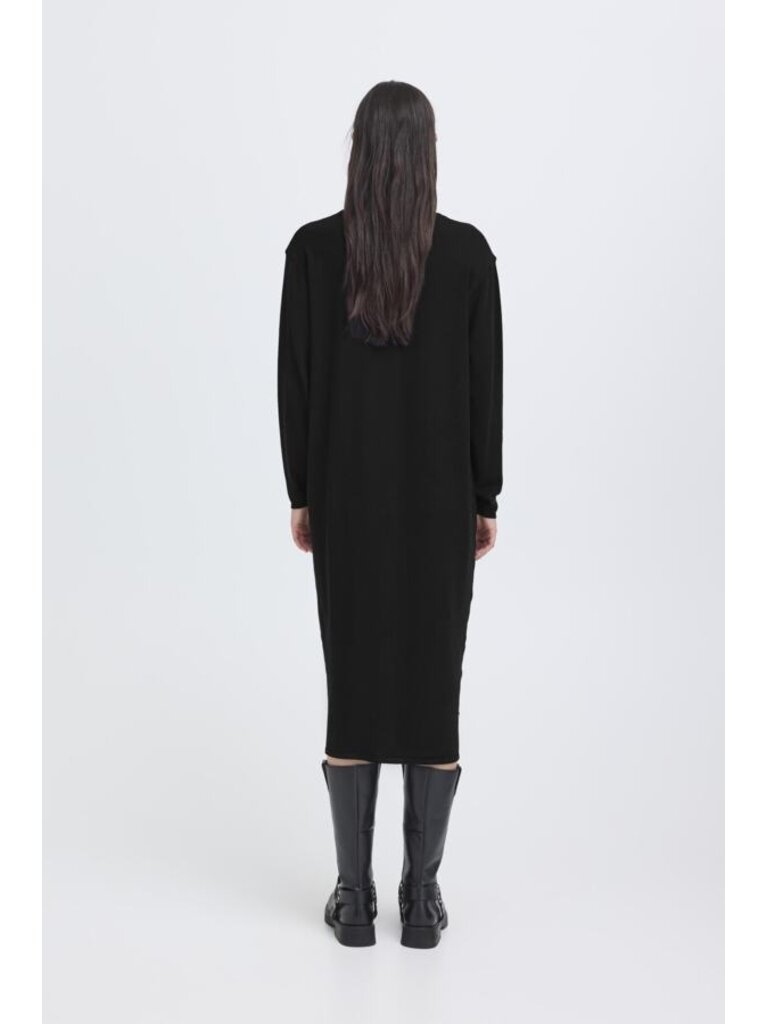 ICHI Thin Knit Long Button Cardi