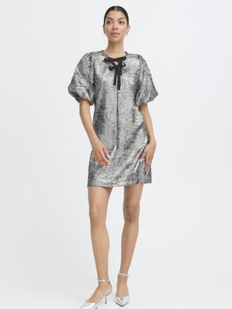 B. Young Metallic Textured Dress