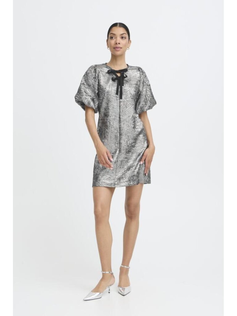 B. Young Metallic Textured Dress