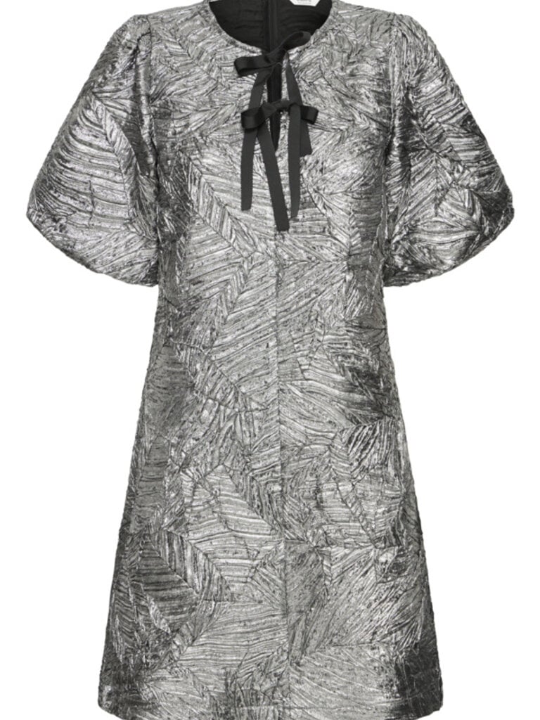 B. Young Metallic Textured Dress