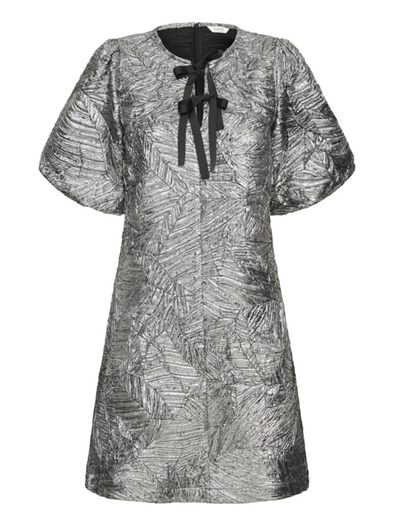 B. Young Metallic Textured Dress