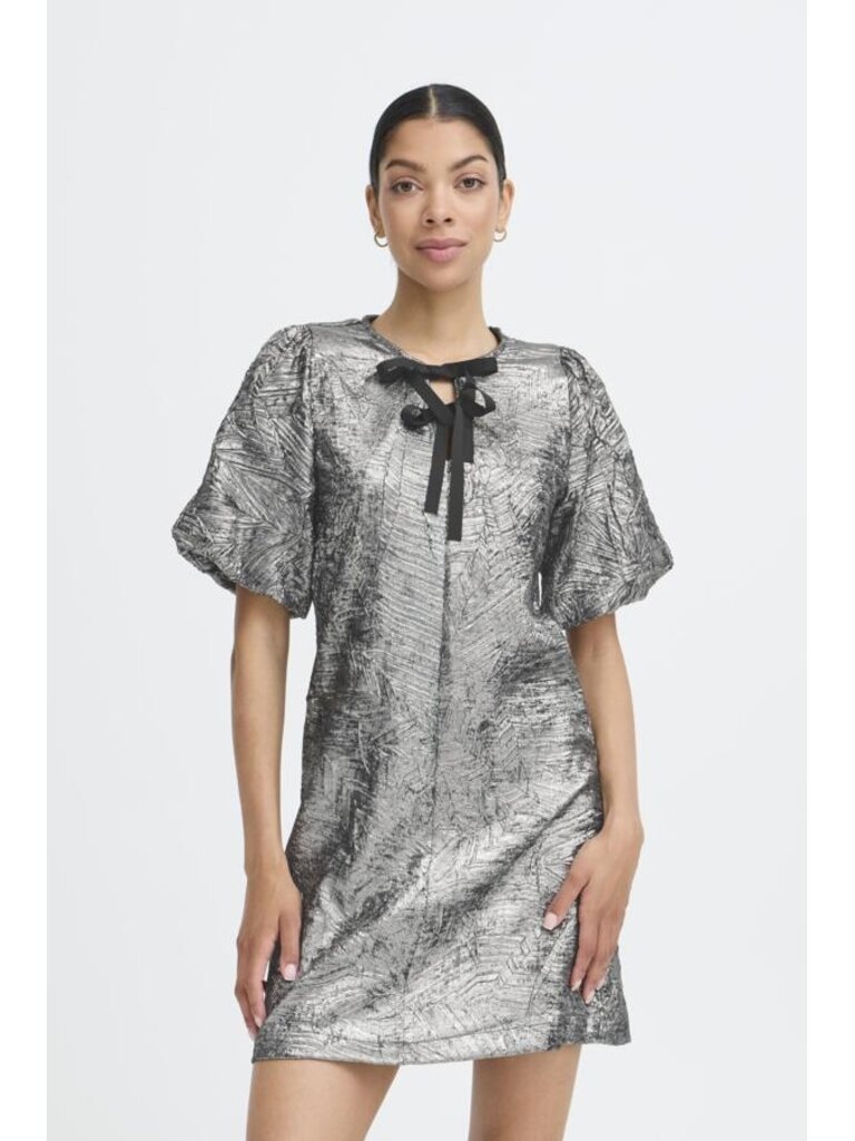 B. Young Metallic Textured Dress