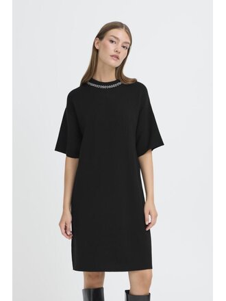ICHI Gem Trim Knit Dress