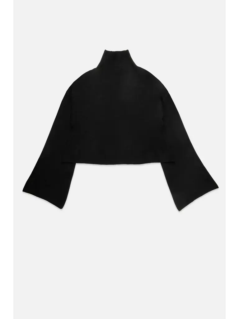 Deluc Black Cropped Sweater