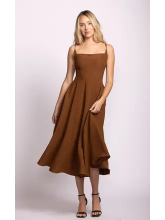 Pink Martini Brown Ballet Midi