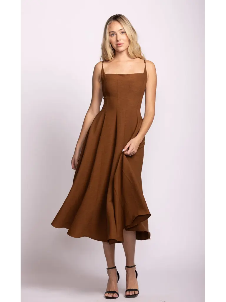 Pink Martini Brown Ballet Midi