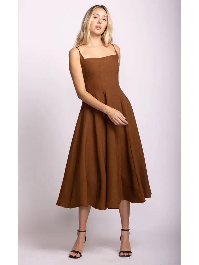 Pink Martini Brown Ballet Midi
