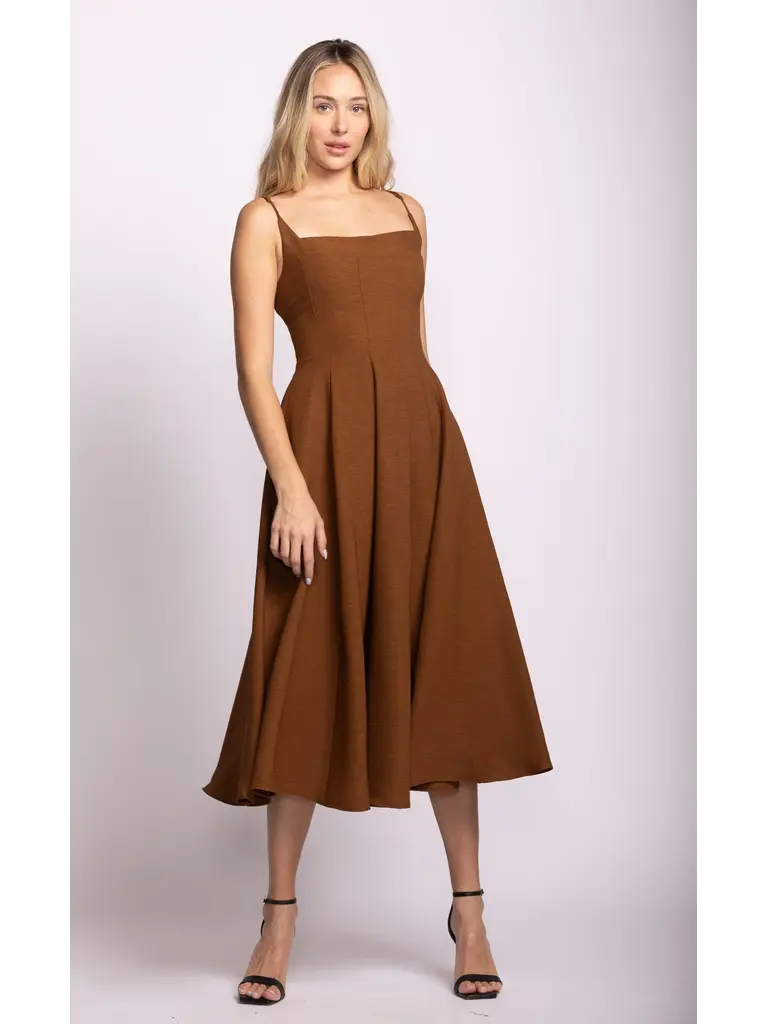 Pink Martini Brown Ballet Midi