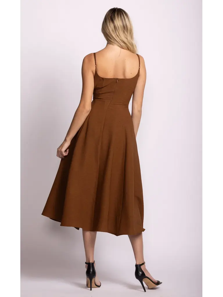 Pink Martini Brown Ballet Midi