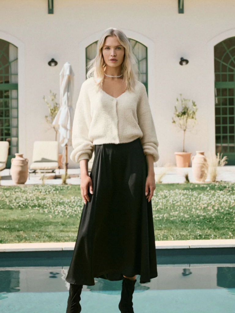 Z Supply Flow Silky Midi Skirt