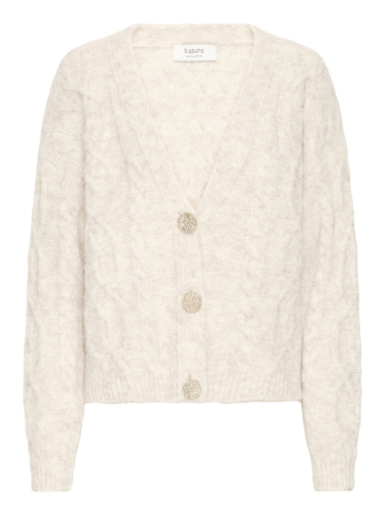 B. Young Oat Cable Knit Cardi